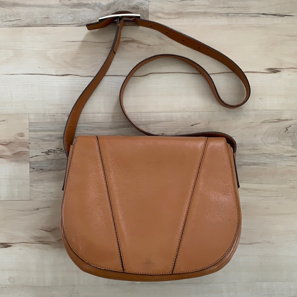 Vince Leather Shoulder Handbag / Purse